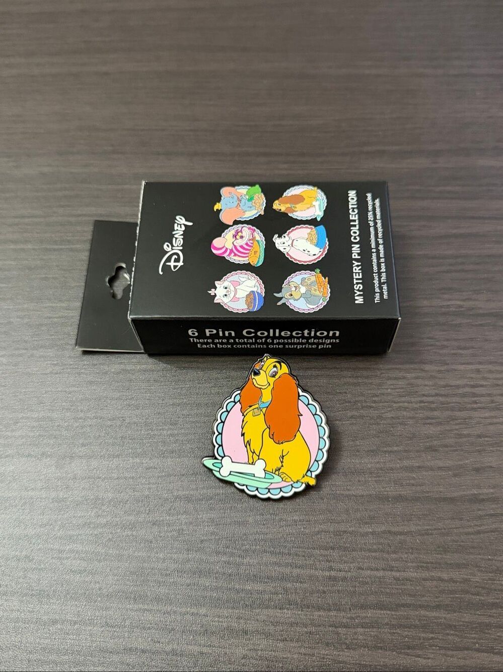 Disney Animals & Food Blind Box Enamel Pin - Lady and The Tramp